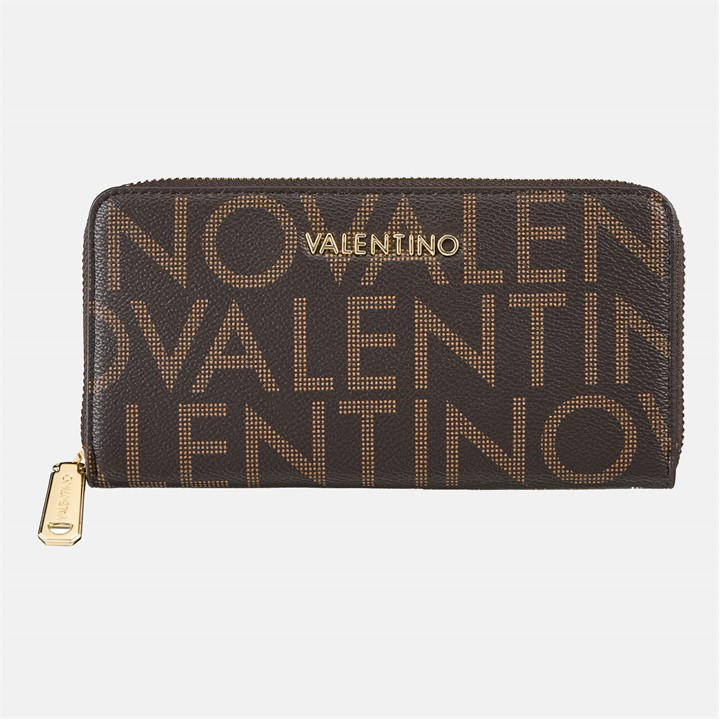Valentino Women's Brown Zip Around Purse, Sports Direct