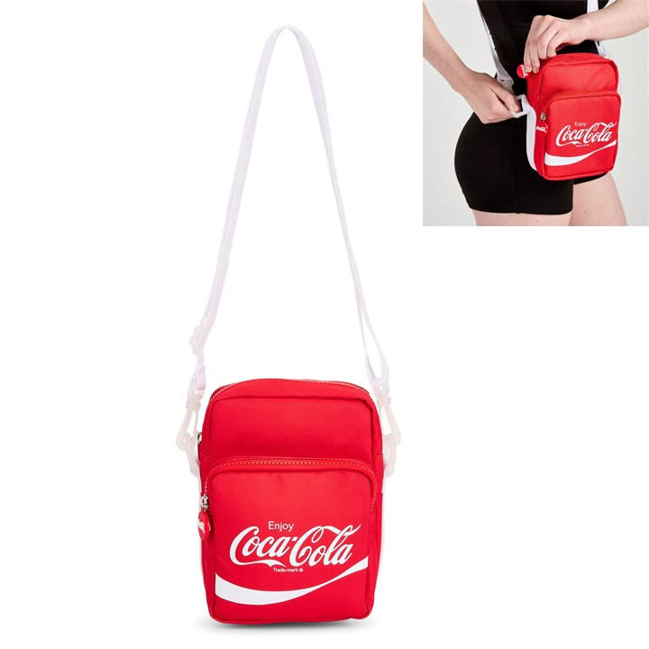 Coca Cola  Red Coca-Cola Officially Licensed Shoulder Bag, Sports Direct