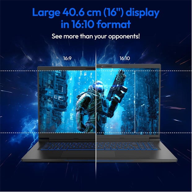 Black - Medion - Medion Erazer Beast 16 Inch Gaming Laptop – Intel Core Ultra 9 275HX Nvidia RTX 5090 Windows 11 Home