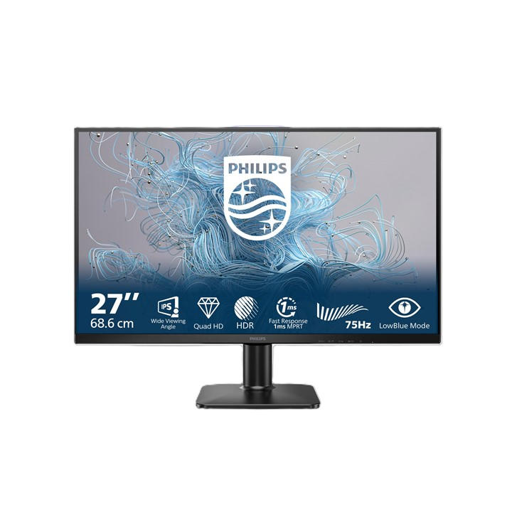 Philips  Black 27E2n1500l 27 Inch Ips Qhd 75Hz Monitor, Sports Direct