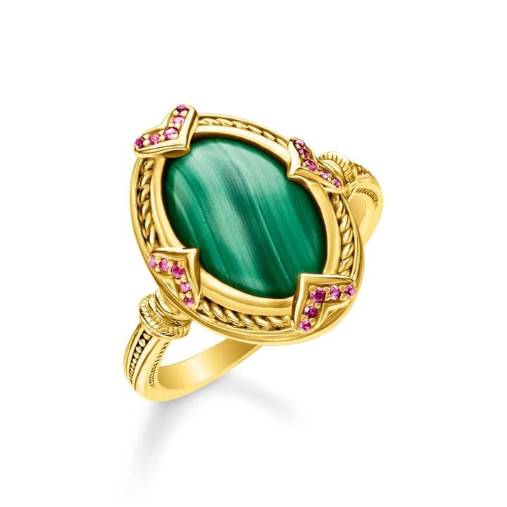 Thomas Sabo  Metallics Stone Band Ring in Size 52, Sports Direct