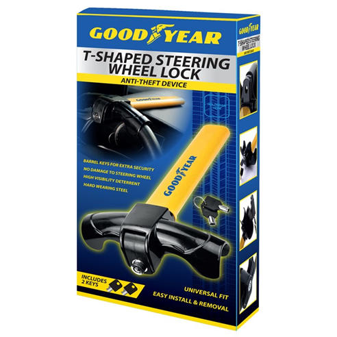 Goodyear - Goodyear T-Shape Steering Wheel Lock