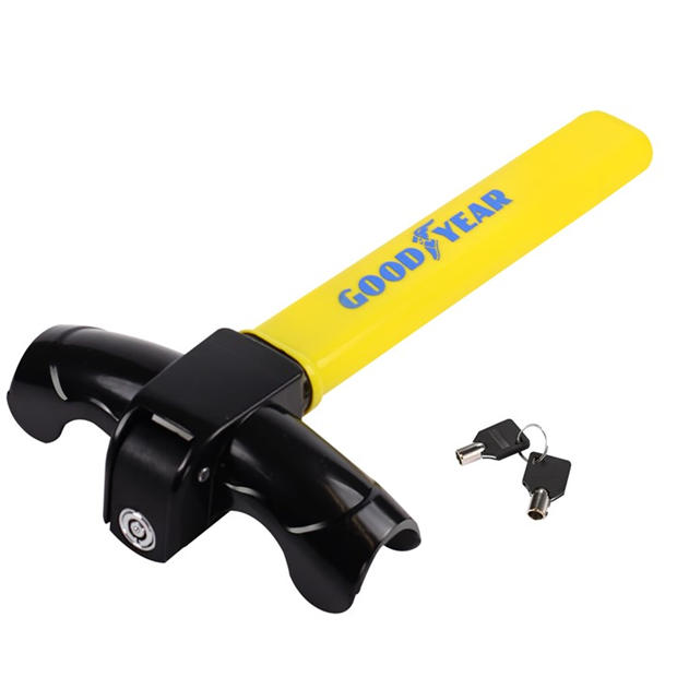 Yellow/Black - Goodyear - Goodyear T-Shape Steering Wheel Lock
