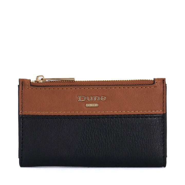Dune London Women's Black Kennero Faux Leather Zip Around Purse, Sports Direct
