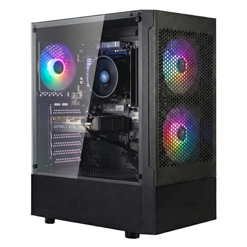 Entity - Entity Phoenix RTX 5050 Gaming PC - AMD Ryzen 5 5500 16GB 512GB SSD - Black