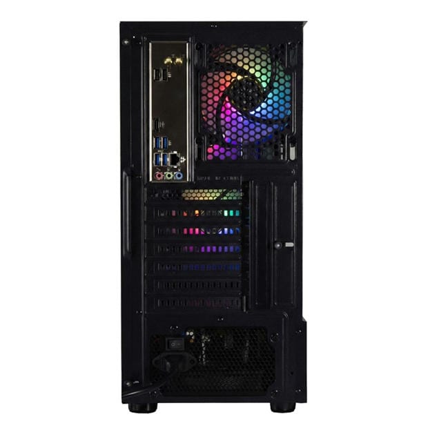 Black - Entity - Entity Phoenix RTX 5050 Gaming PC - AMD Ryzen 5 5500 16GB 512GB SSD - Black