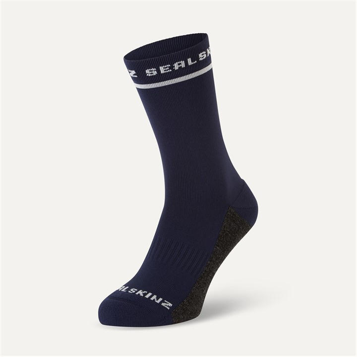 Sealskinz  Blue Foxley Mid-Length Cycling Socks in Size M, Sports Direct