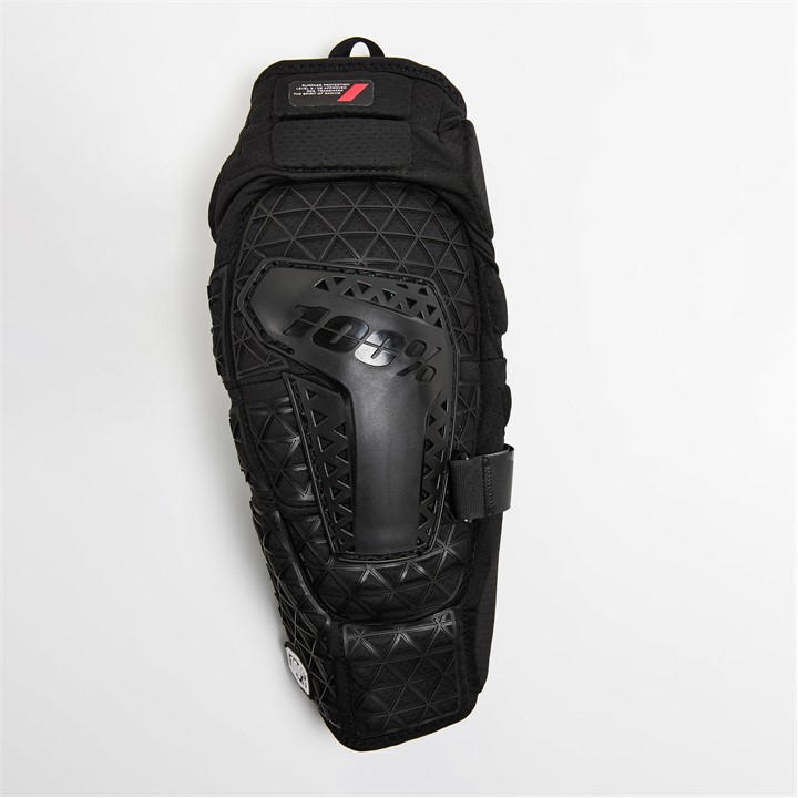 100 Percent  Kids Black Surpass Youth Knee Guards in Size S - M, Sports Direct