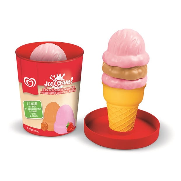 Strawb and Cara - Casdon - Toy WALLS Ice Cream Tub – Strawberry & Caramel