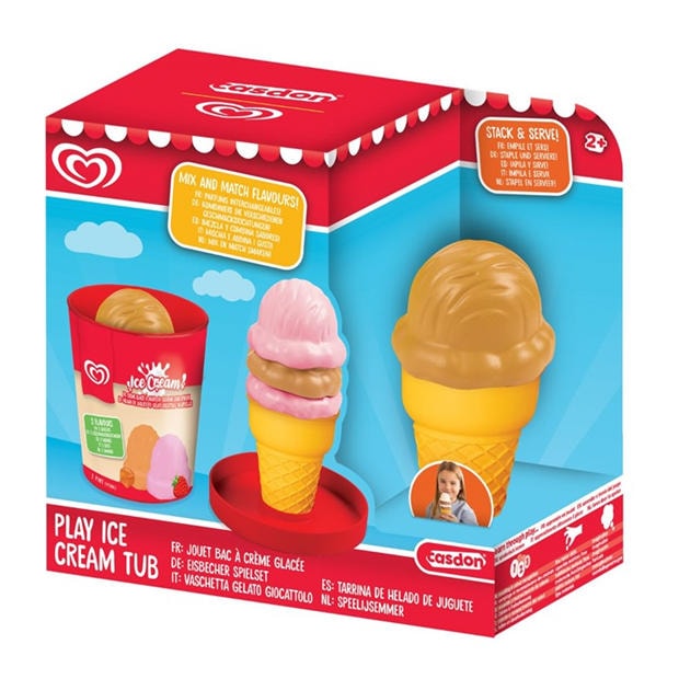 Strawb and Cara - Casdon - Toy WALLS Ice Cream Tub – Strawberry & Caramel