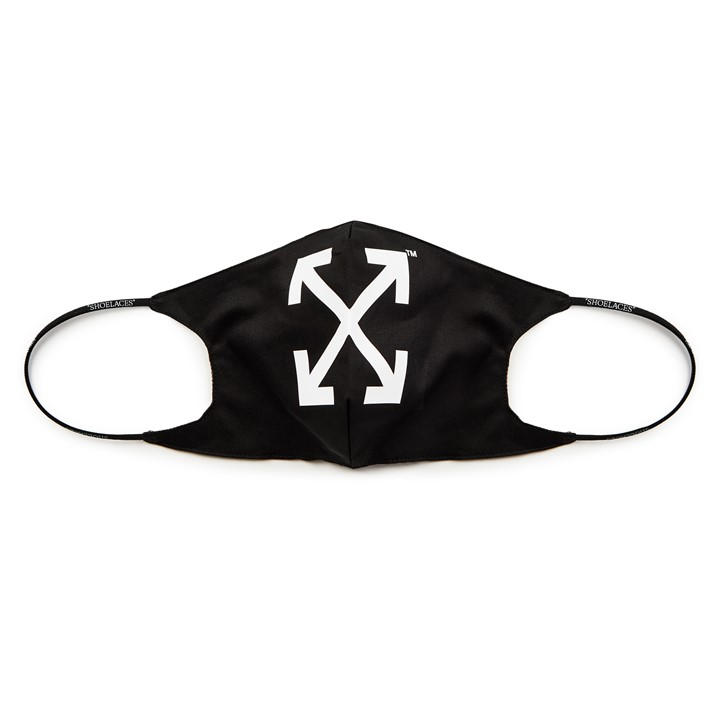 Off White Men's Black Arrow Face Mask in Size L-XL, Sports Direct