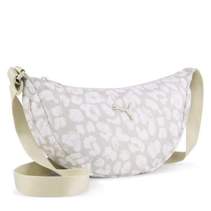 Puma Women's Beige Pop Half Moon Shoulder Bag, Sports Direct