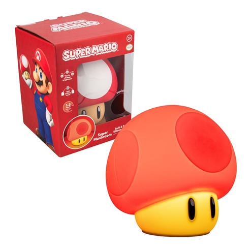 Super Mario - Super Mushroom SquishyGlo Light Rechargeable