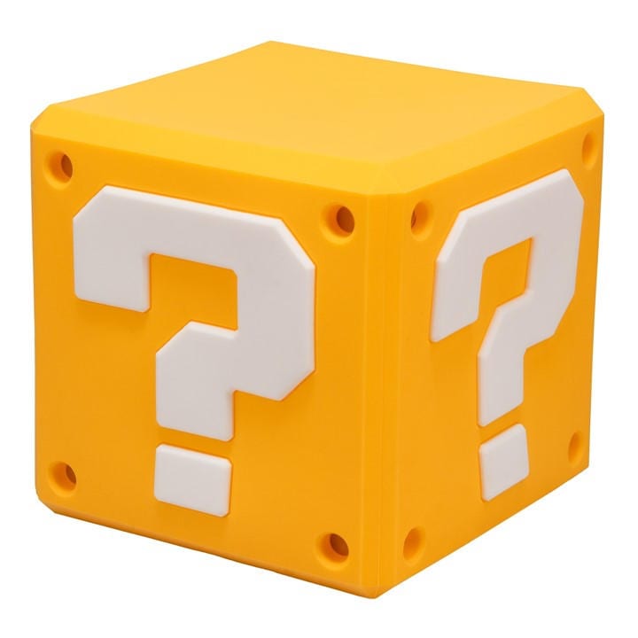 Super Mario   Question Block Squishyglo Light Rechargeable, Sports Direct