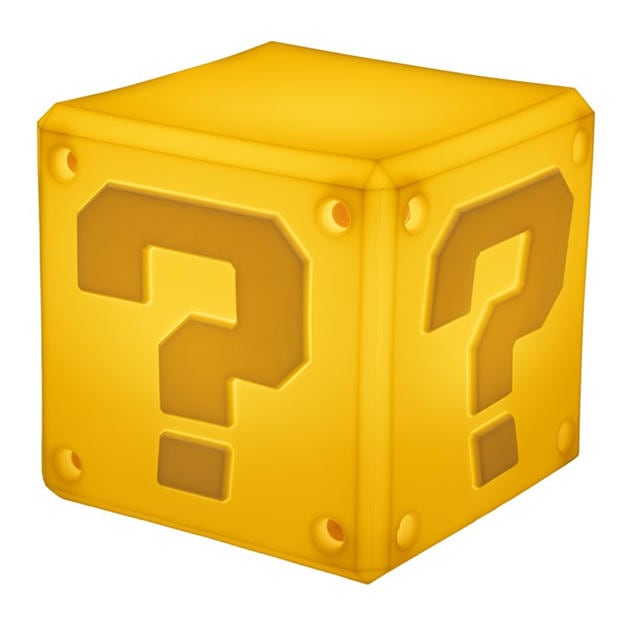 Multi - Super Mario - Question Block SquishyGlo Light Rechargeable