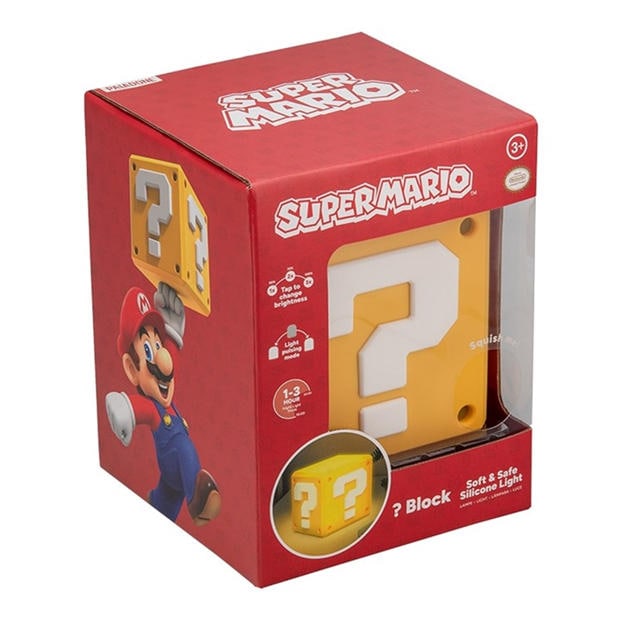 Multi - Super Mario - Question Block SquishyGlo Light Rechargeable