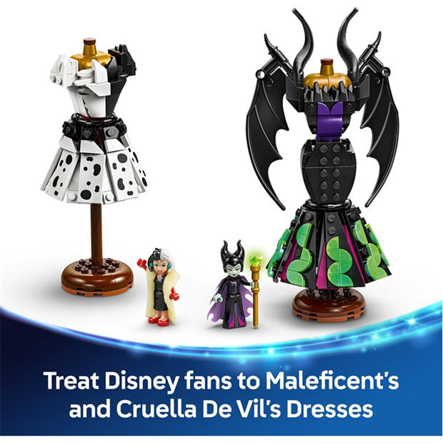 Малфкнт и Крла - LEGO - Disney 43262 Villains Maleficent’s and Cruella De Vil’s Dresses