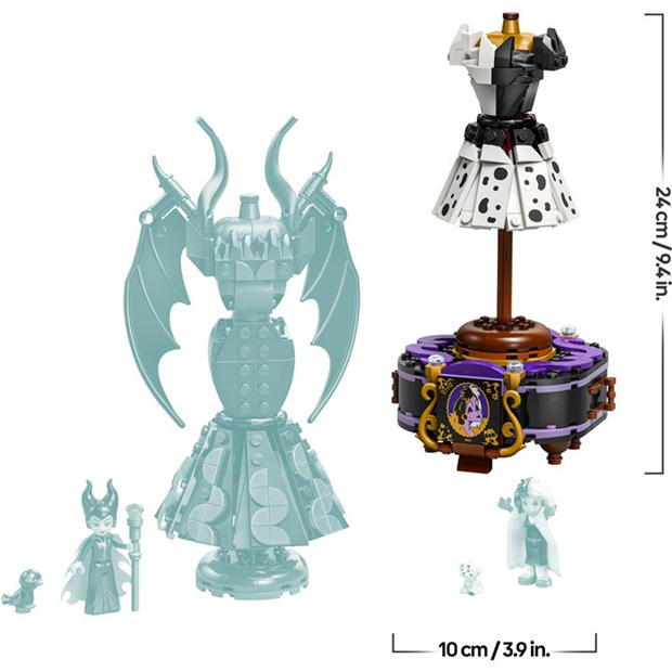 Малфкнт и Крла - LEGO - Disney 43262 Villains Maleficent’s and Cruella De Vil’s Dresses