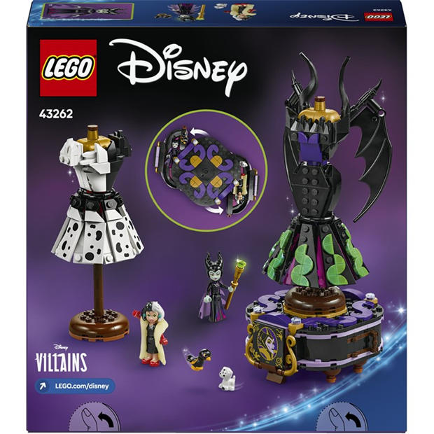 Малфкнт и Крла - LEGO - Disney 43262 Villains Maleficent’s and Cruella De Vil’s Dresses