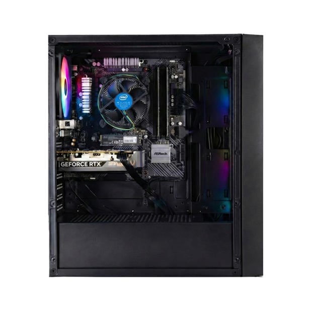 Black - Entity - Entity Ragnarok RTX 5060 Gaming PC - Intel Core i5-14400F 16GB 512GB SSD - Black