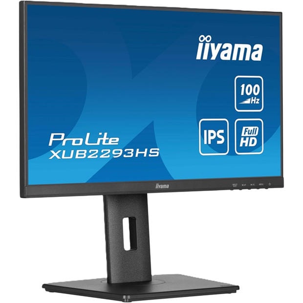 Black - iiyama - Prolite XUB2293HS-B6 21.5 Inch 100Hz IPS Monitor