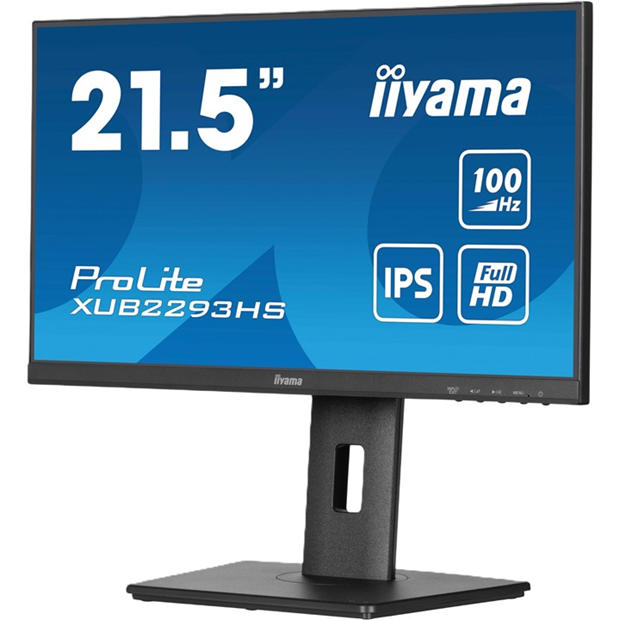 Black - iiyama - Prolite XUB2293HS-B6 21.5 Inch 100Hz IPS Monitor