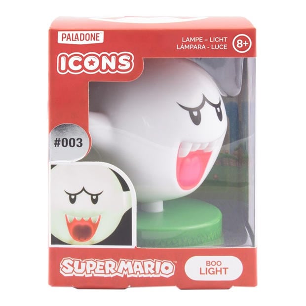 Multi - Super Mario - Boo Icon Light V3 10cm Battery Powered