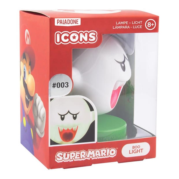 Multi - Super Mario - Boo Icon Light V3 10cm Battery Powered