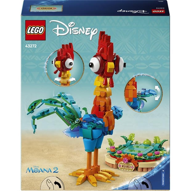 Heihei - LEGO - Disney 43272 Moana 2 Heihei Building Toy Set