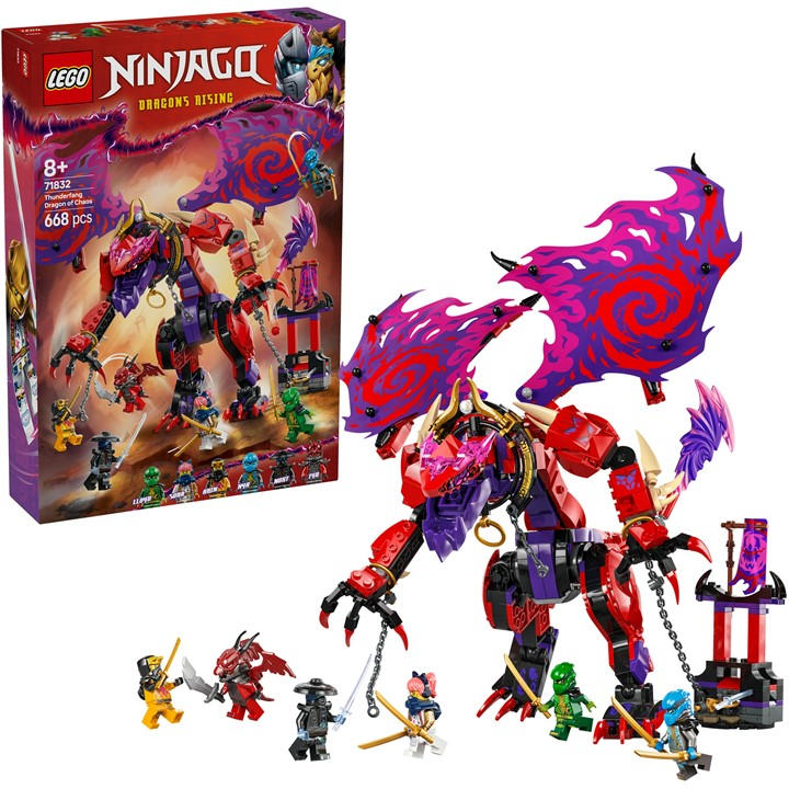 Lego Boys  Ninjago 71832 Thunderfang Dragon Of Chaos Set, Sports Direct