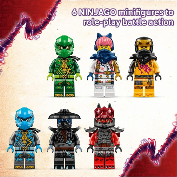 LEGO NINJAGO 71832 Thunderfang Dragon of Chaos Set | SportsDirect
