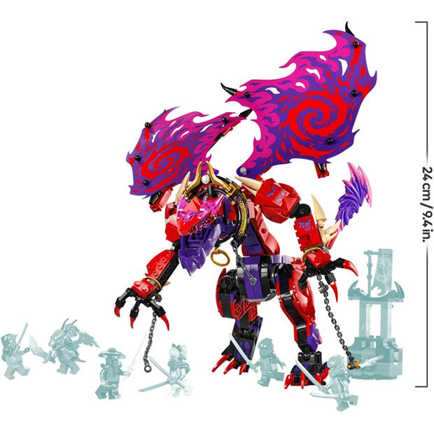 LEGO NINJAGO 71832 Thunderfang Dragon of Chaos Set | SportsDirect