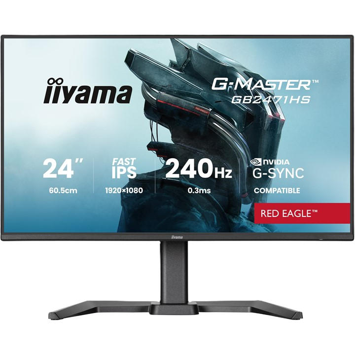 Iiyama  None G-Master Red Eagle Gb2471hs-B1 24 Inch 240Hz Ips Gaming Monitor, Sports Direct