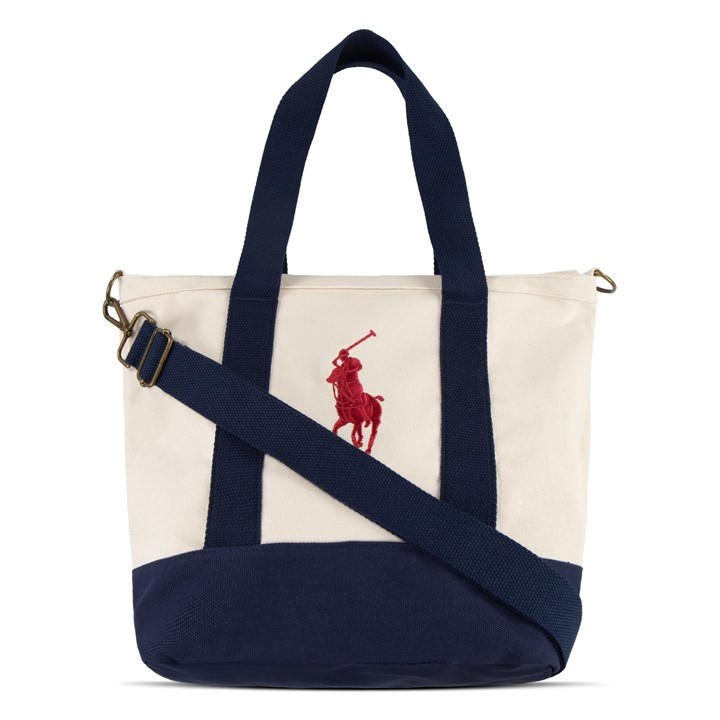 Polo Ralph Lauren Girls White Kids' Pony Tote Bags, Sports Direct