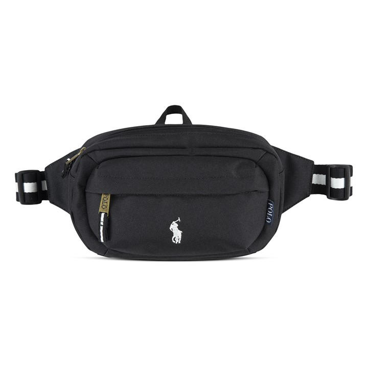 Polo Ralph Lauren  Kids Black Logo Embroidered Bum Bag, Sports Direct
