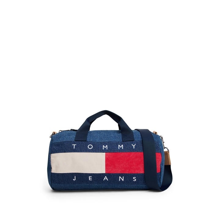 Tommy Jeans Women's Blue Tj Archive Barrel Bag, Sports Direct