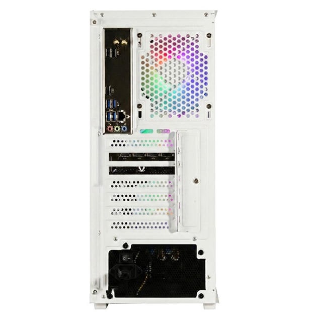 White - Entity - Entity Leviathan RTX 5060 Ti Gaming PC - Intel Core i5-14400F 16GB 1TB SSD - White