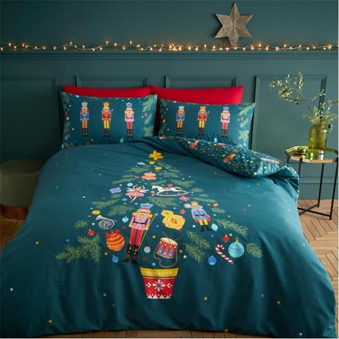 Catherine Lansfield - Nutcracker Christmas Duvet Cover Set
