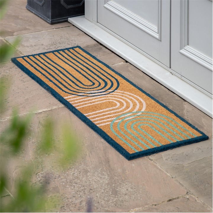 Gallery  Brown Ikat Arch Double Doormat, Sports Direct