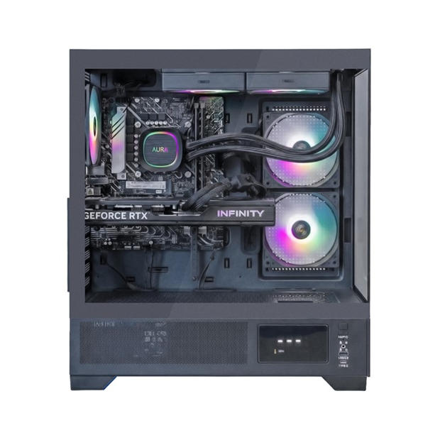 Black - Entity - Entity Valkyrie RTX 5070 Gaming PC - Intel Core i7-14700F 32GB 1TB SSD - Black