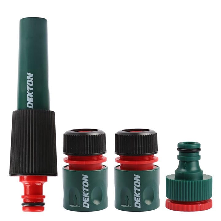 Dekton  Green 4 Piece Hose Nozzle Kit, Sports Direct