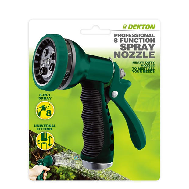 Green/Black - Dekton - Professional 8 Function Spray Nozzle