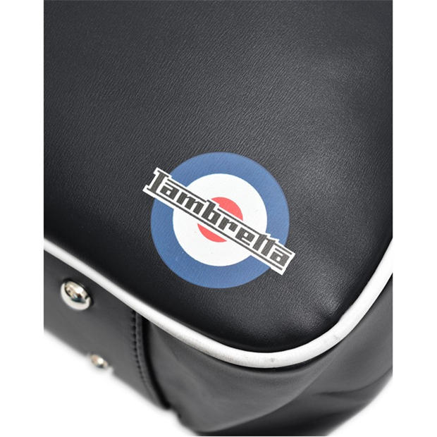 Black/White - Lambretta - Men's Retro Flight Bag