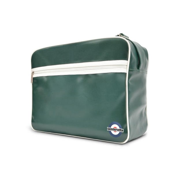 Dk Green/White - Lambretta - Men's Retro Flight Bag