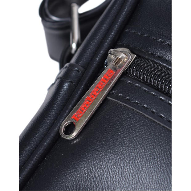Black - Lambretta - Men's Racing Stripe Flight Bag
