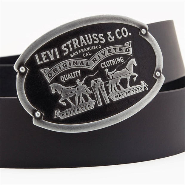 Caviar - Levis - Men's Billy Plaque Leather Belt