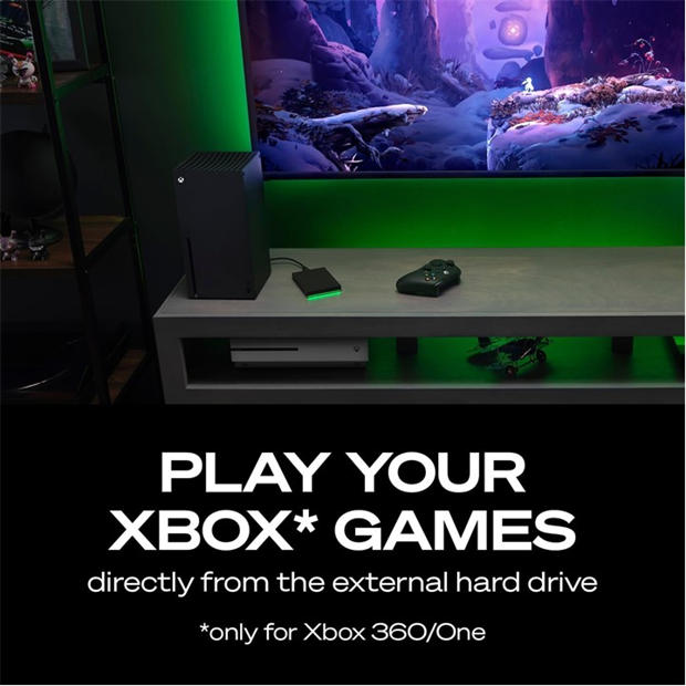 Black - Seagate - Seagate Game Drive for Xbox 2TB External Hard Drive Portable