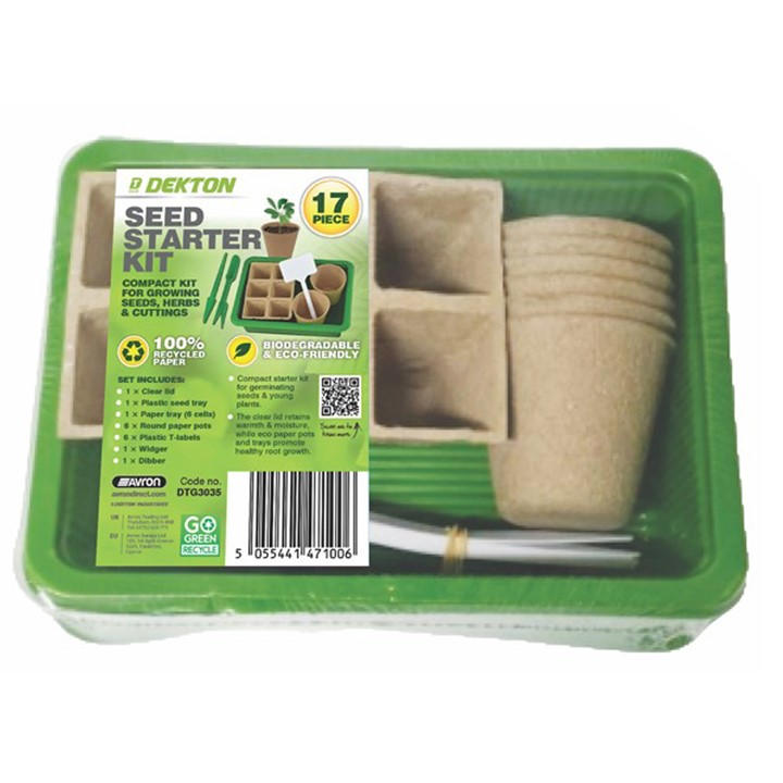 Dekton  Green 17 Piece Seed Starter Kit, Sports Direct
