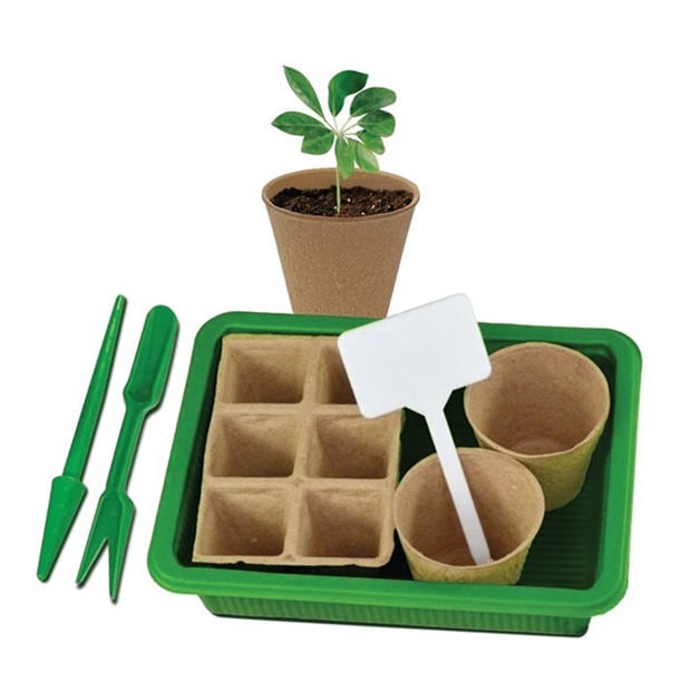 Green - Dekton - 17 Piece Seed Starter Kit