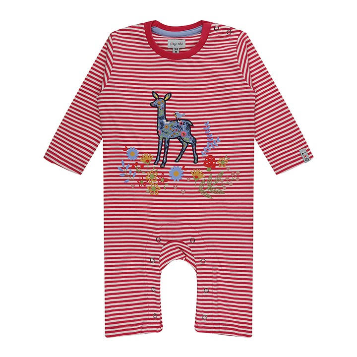 Lilly And Sid Girls Pink Kids' Little Deer Baby Bodysuit in Size XS Girls, Sports Direct